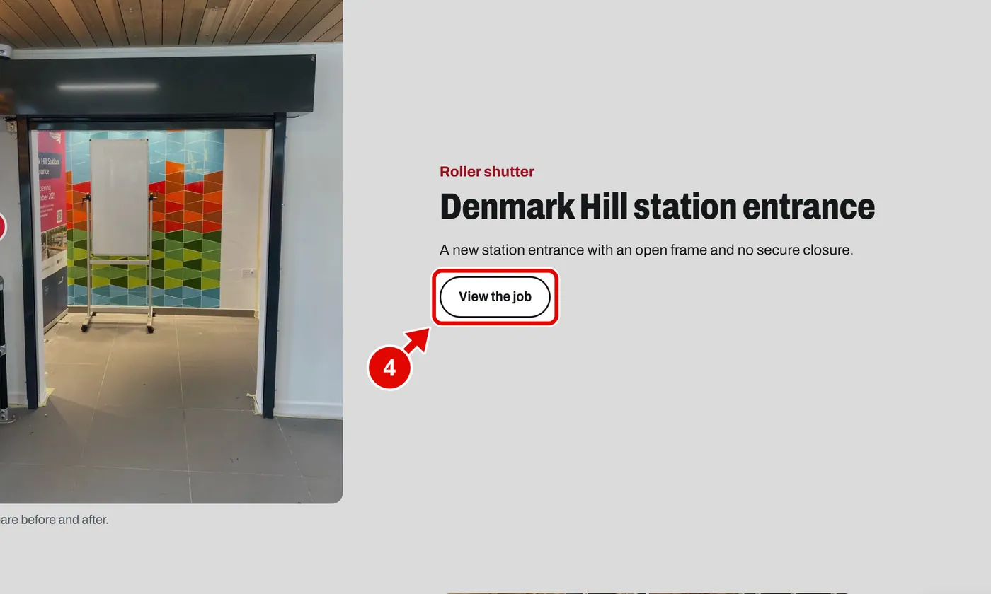 Screen grab from Work: before and after, on a computer. A red box marks the part to use.